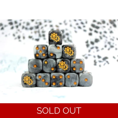 Golden Cog Dice Set